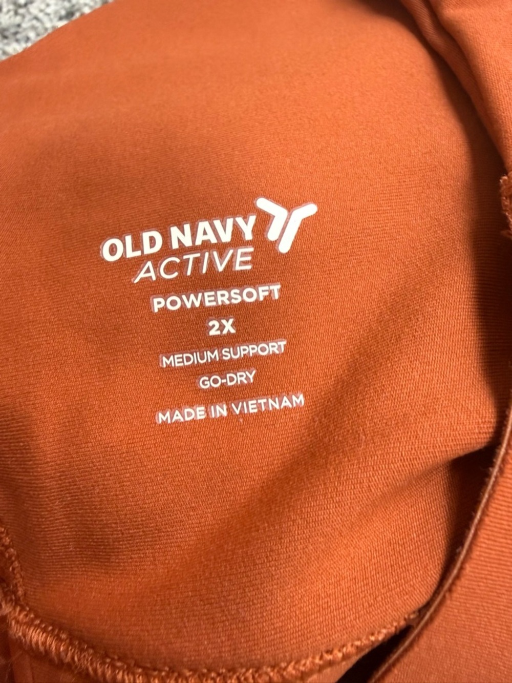 Old Navy Rust-Brown Racerback Sports Bra - Picture 6 of 6